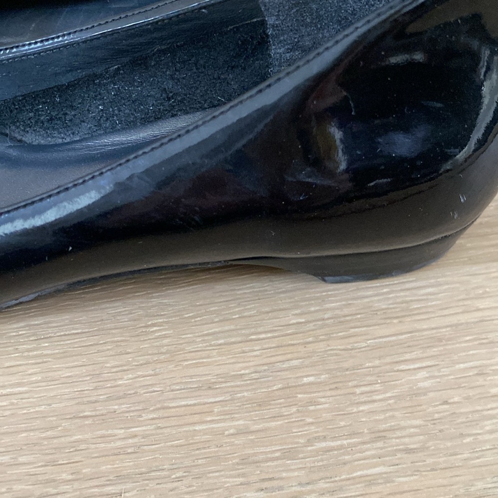 Stuart Weitzman Black Patent Flats 7.5m - Picture 6 of 7